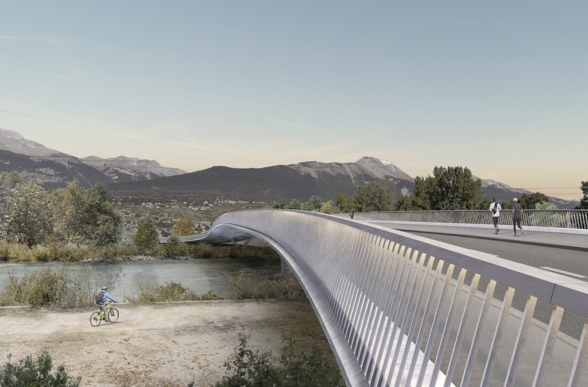 Lauréat du 1er prix du concours pour le Pont de la Drague MFIC ingénieurs civils SA